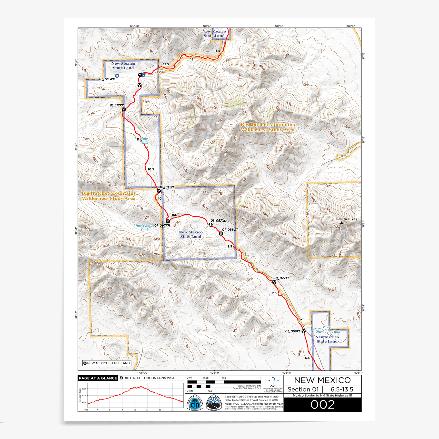 Continental Divide Trail New Mexico Map Cdt Map Set – Digital Download | Continental Divide Trail Coalition