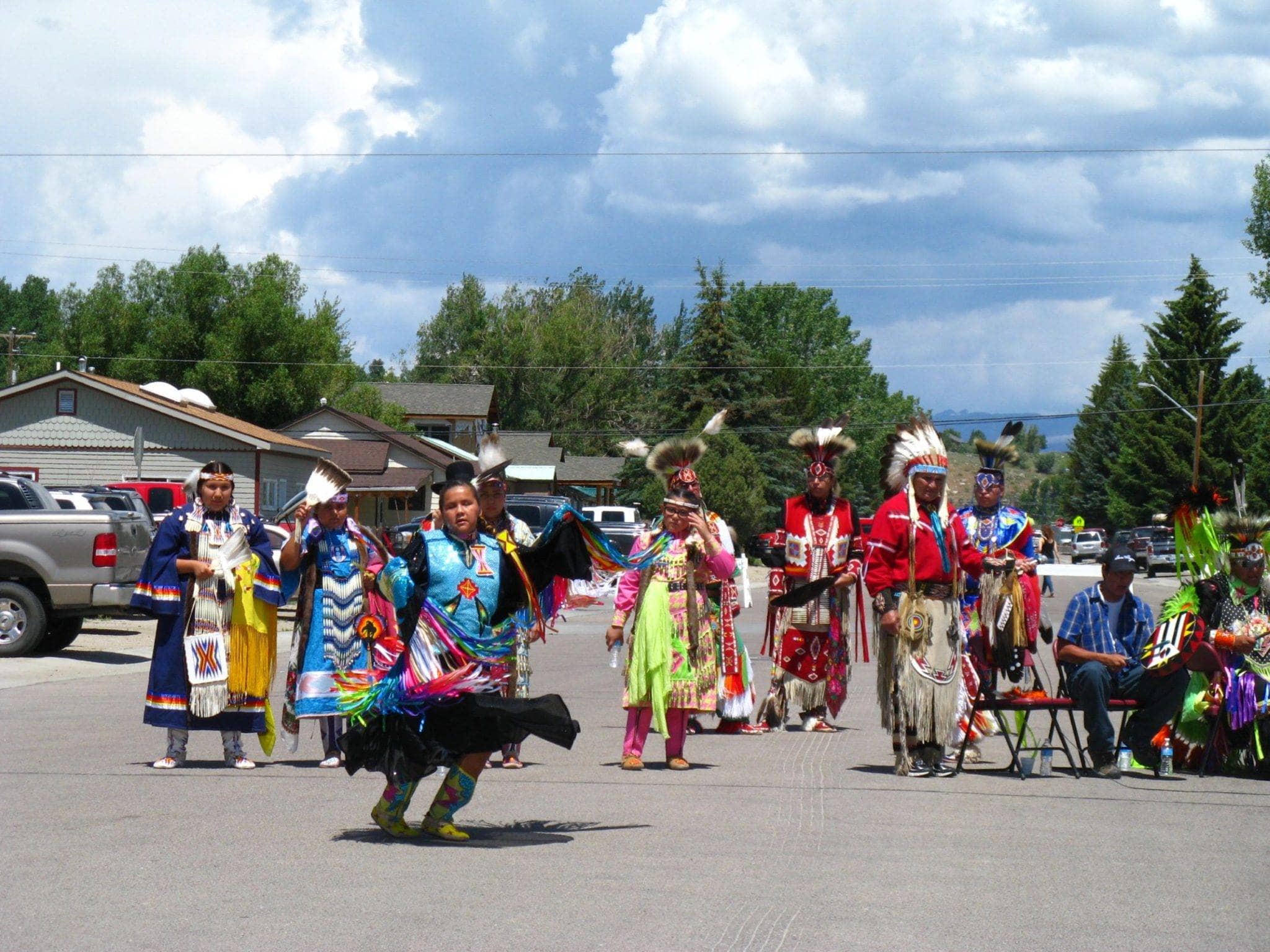 People wearing traditional clothing